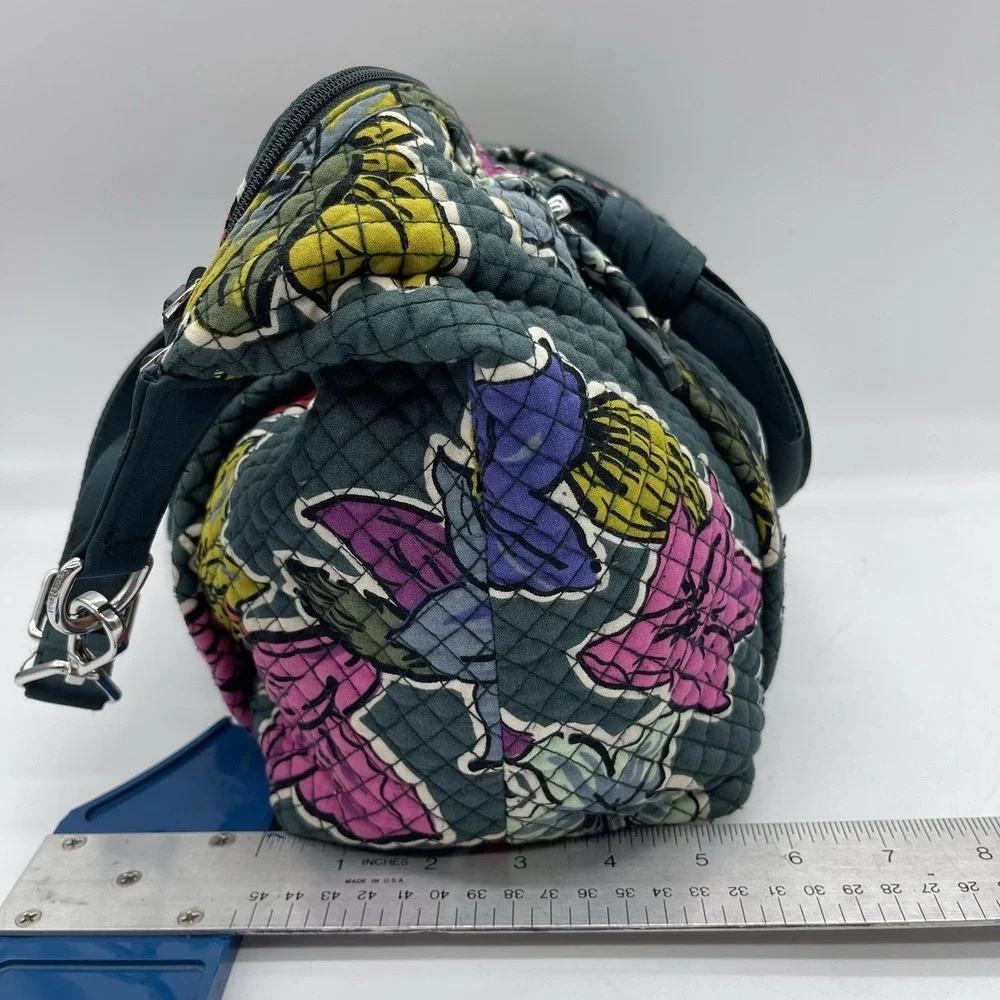 Vera Bradley Falling Flowers Multi-Strap Duffel Bag 21605-112 Quilted Tote Bag